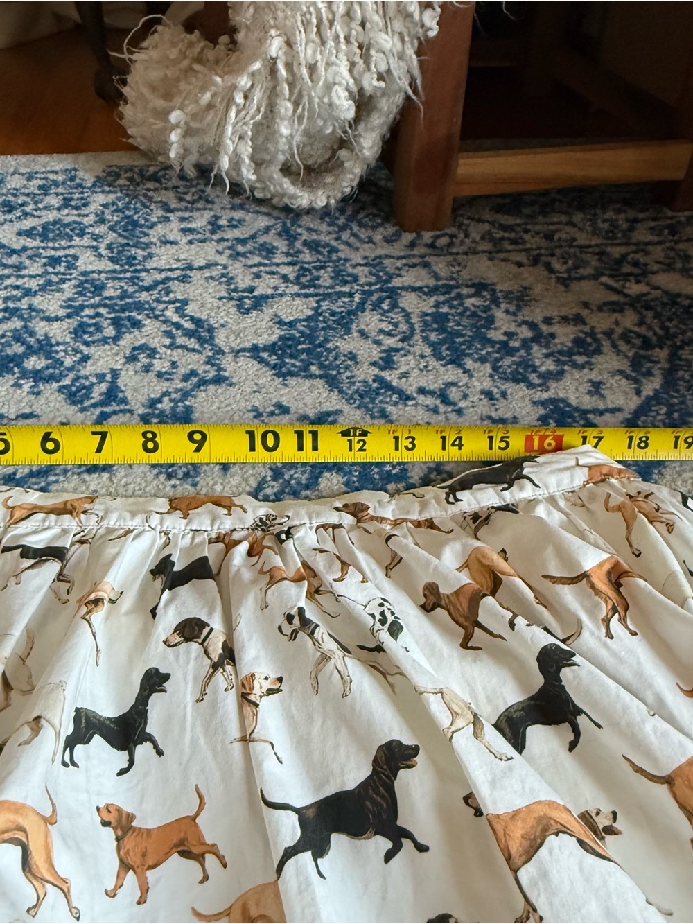 Maeve Cream Dog Print Maxi Skirt size 1x - Picture 5 of 9